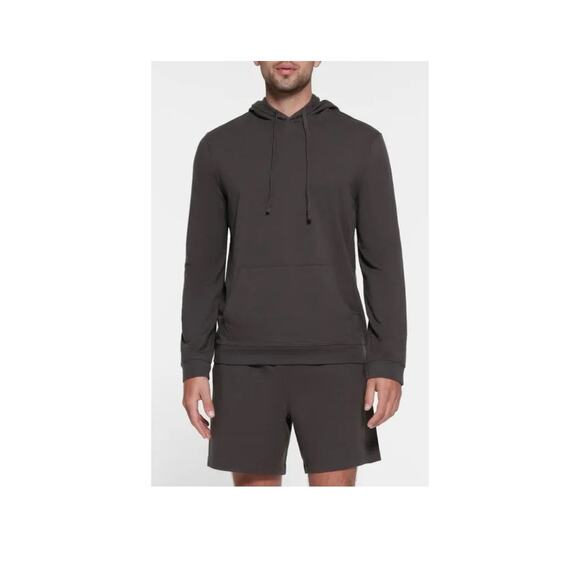 MSRP $99 SKIMS MEN Charcoal Gray Cotton Lounge Hoodie Size XL | SAME DAY SHIP - Picture 2 of 11